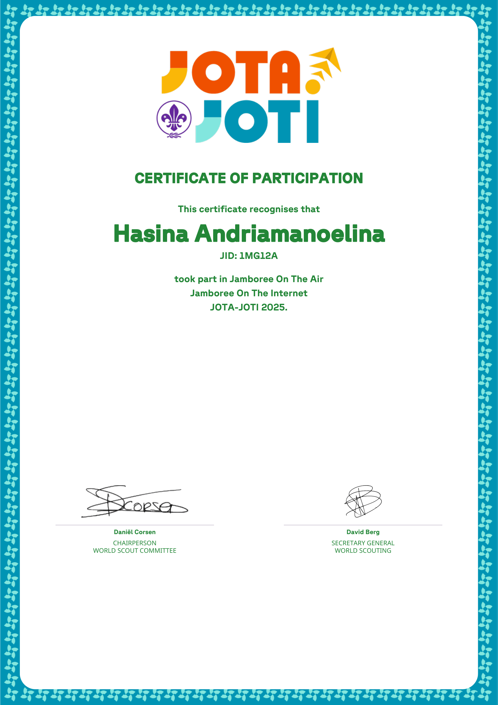 Badge JOTA-JOTI
